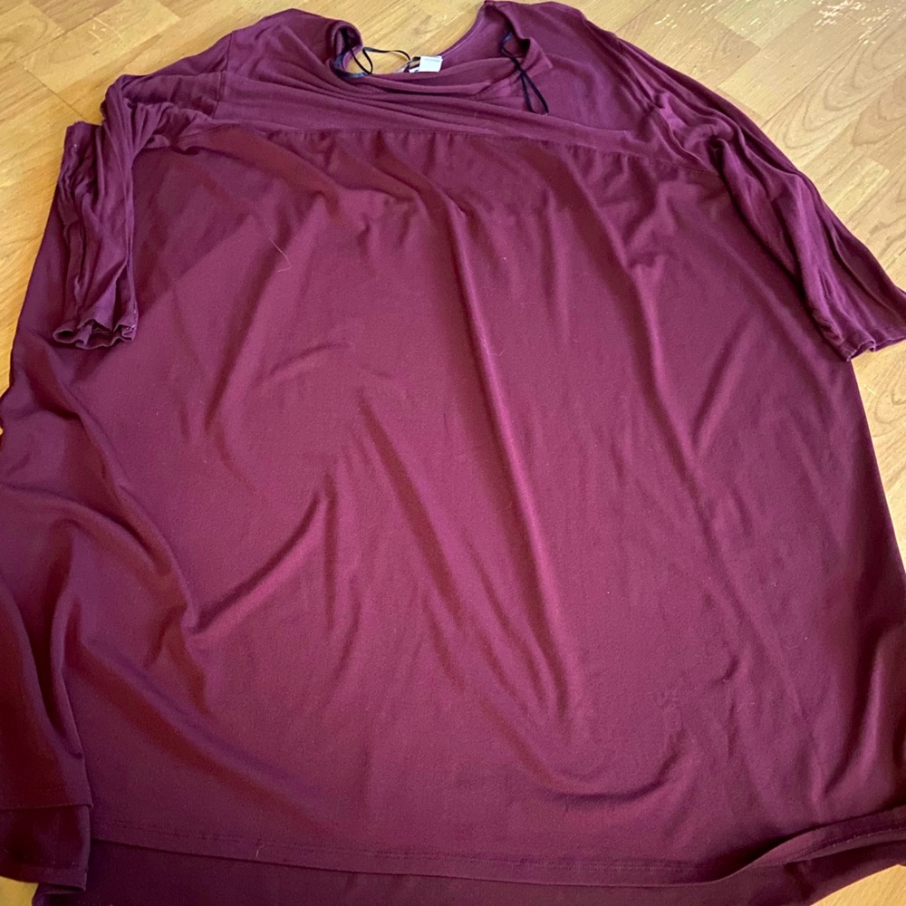 H&M 3x burgundy tunic